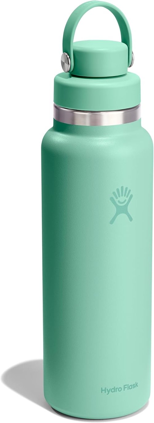 Hydro Flask Water Bottle - Insulated Stainless Steel - 40 Oz Mermaid Green with Flex Chug Lid