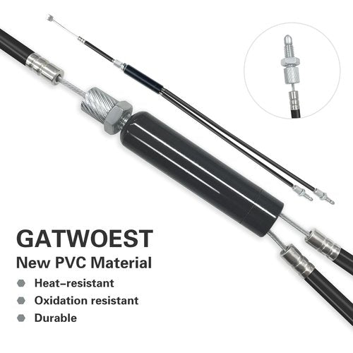 GATWOEST Pro-grade BMX Bike Gyro Brake Cables Front + Rear (Upper + Lower) with Spinner Rotor Full Kit Bmx Bicycle Brake Lines Set Cable Wire&Housing -Stable,Flexible and Long-lasting- Black