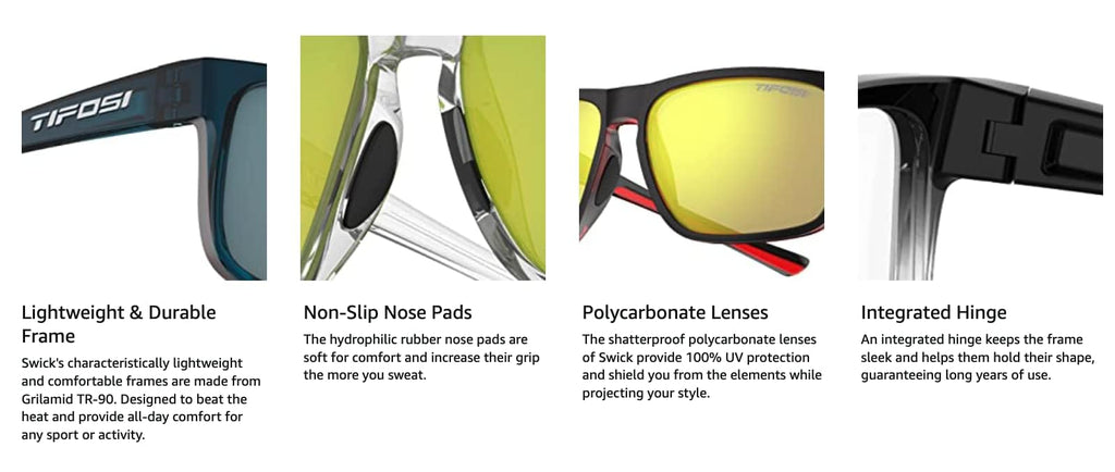 Tifosi Optics Swick Sunglasses (Blackout/Smoke lenses)