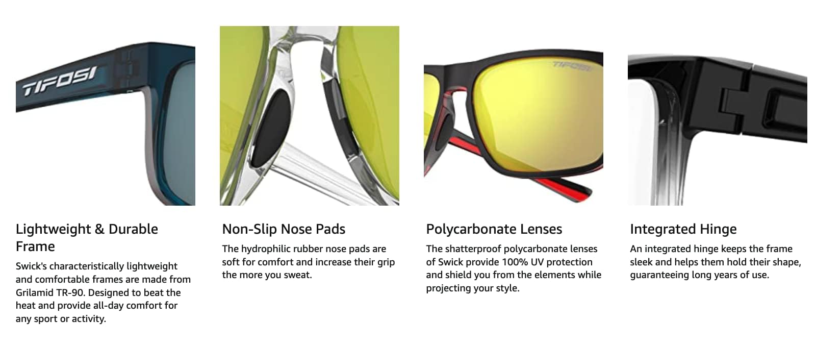 Tifosi Optics Swick Sunglasses (Blackout/Smoke lenses)