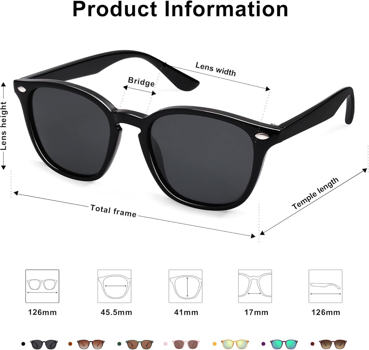 SOJOS Retro Kids Square Polarized Sunglasses for Girls Boys Age 3-10 UV400 Protection De Sol Gafas SK5616