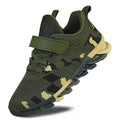 EGMPDA Camouflage Kids Sneakers - Lightweight Breathable Non-Slip Running Shoes, 12 Little Kid