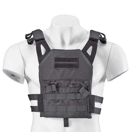 Lancer Tactical Kid's JPC Vest w/EVA Plates for Outdoor/Indoor Airsoft (Black/Kid's Size)