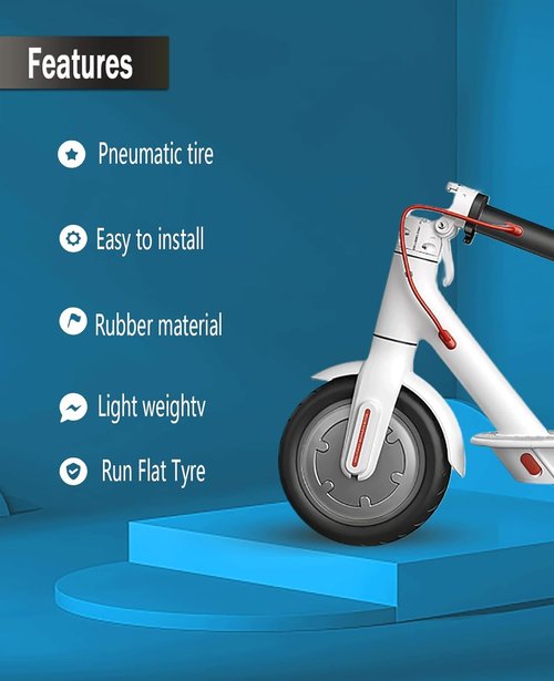 GYL 50/75-6.1 Scooter Tire Tube, 8.5 Inches Inner Tube Replacement for Gotrax GXL V2 XR Apex XL Hiboy S2 MAX Xiaomi M365 Pro 2 Hover-1 Electric Scooter, 8.5 x2 Pneumatic Front Rear Wheel 1Pcs