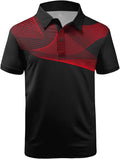 ZITY Golf Polo Shirts - Men's Short Sleeve Athletic Tennis T-Shirt in Stylish Design