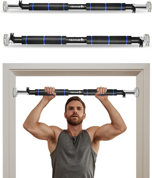 Abahub Doorway Pull-Up Bar - Heavy-Duty Home Fitness Equipment with Safety Lock | Supports Up to 220 LBS