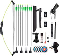 SOPOGER Compound Bow and Arrow Set - Beginner Archery Kit for Youth & Teens | 15-18 LB Draw Weight, 8 Arrows, Target Paper & Arm Guard
