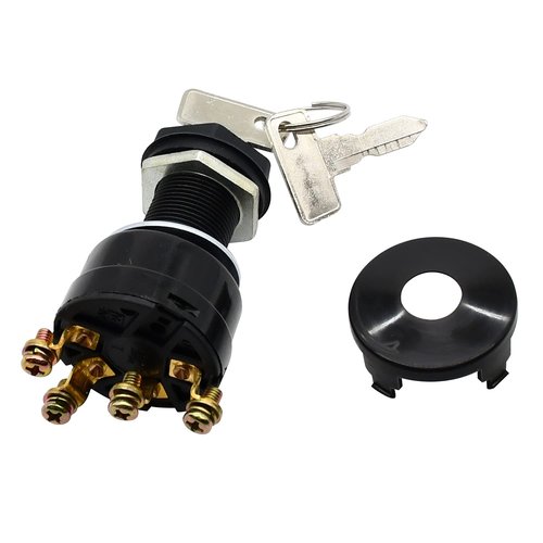 Manioiity Golf Cart Ignition Switch with Keys 12V for Club Car DS, Limo, Turf, Carryall I & II Gas Models 1996-Up, Replaces 1018263-01, 101826301, 1012505, 102515101, 430-168