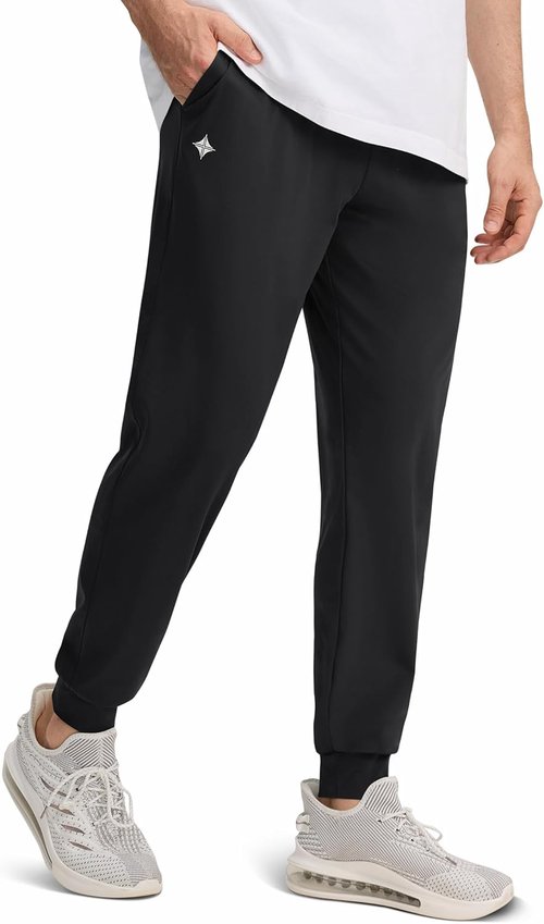 Alimens & Gentle Men's Joggers - Lightweight Lounge Pants with Pockets | Casual Athletic Sweatpants