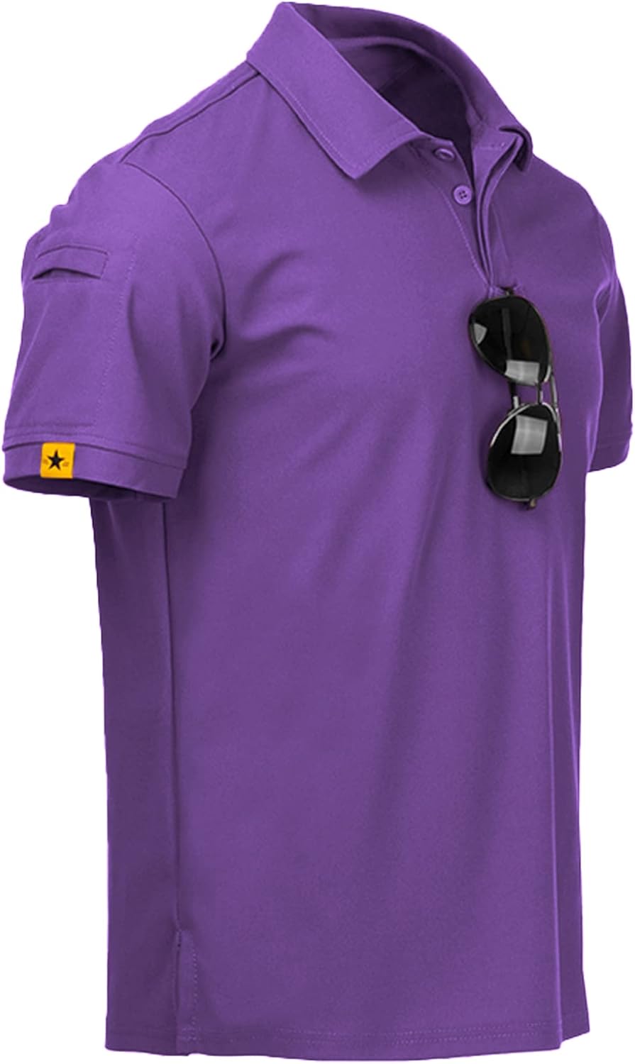 ZITY Men's Polo Shirt - Short Sleeve Tactical Golf Tee for Daily Casual Style | Athletic Fit