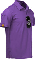 ZITY Men's Polo Shirt - Short Sleeve Tactical Golf Tee for Daily Casual Style | Athletic Fit