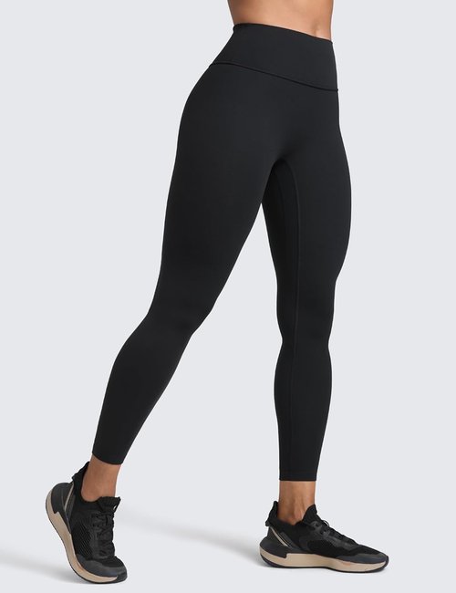 CRZ YOGA Workout Leggings - Secretsculpt Butterlift Design | No Front Seam, High Waisted, 25" Length