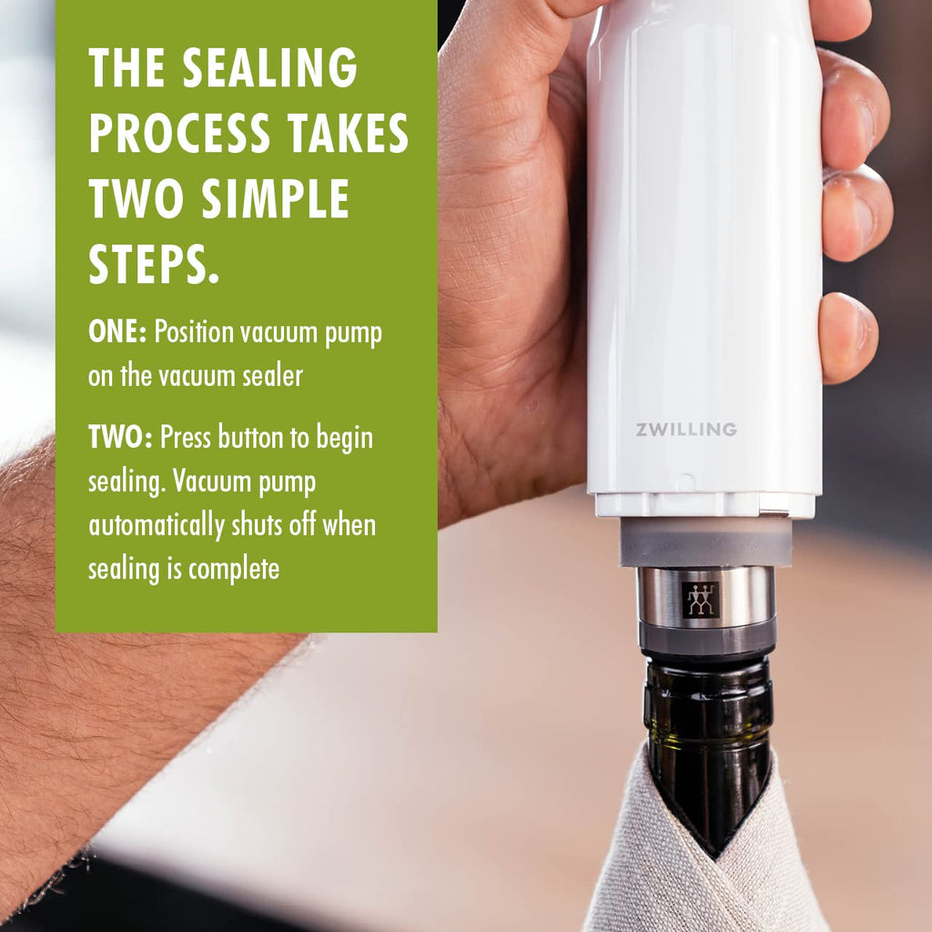 ZWILLING Fresh & Save 3-pc Vacuum Wine Sealer (Set of 3), Gift Set