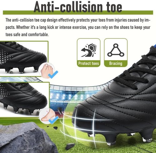 LIZRHA Soccer Shoes - Lightweight Cleats for Boys & Girls | Perfect for Outdoor & Indoor Play