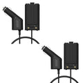 2 Pack BAOFENG UV-5RH Pro GPS Battery Eliminator Car Charger 12-24V for GM-5RH GMRS Radio Replacement K5Plus Two Way Radio Battery