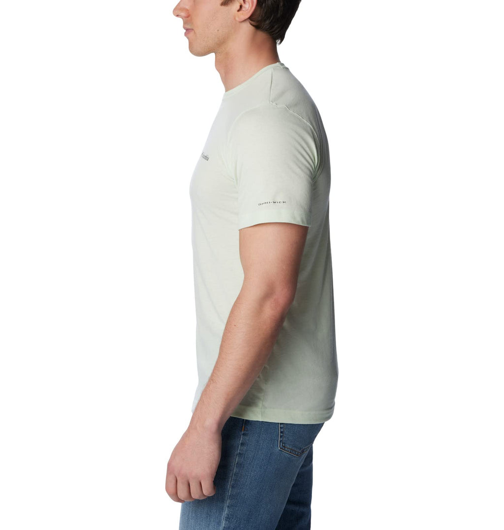 Columbia Men's Thistletown Hills Short Sleeve, Ice Green Heather, 1X Big