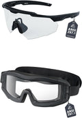 Skiennix Shooting Glasses - Anti-Fog Airsoft Goggles for Clear Vision and Comfort