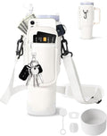 Bollus Neoprene Water Bottle Carrier Bag - Adjustable Strap & Phone Pocket for Stanley Cup