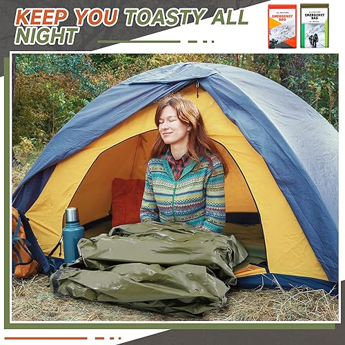 Emergency Sleeping Bag Set 20/50/70 Pcs Waterproof Survival Bivy Sack for Camping