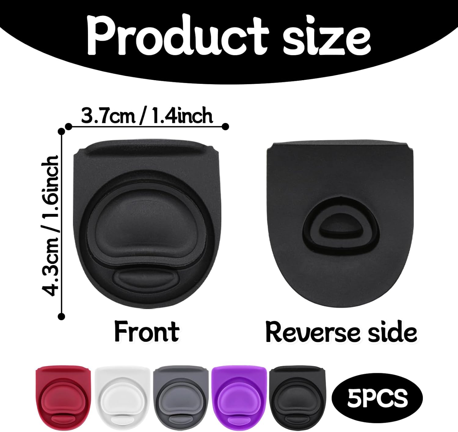 Owala | 5-Pack Replacement Rubber Stopper Seals for FreeSip Water Bottles - Silicone Lid Caps
