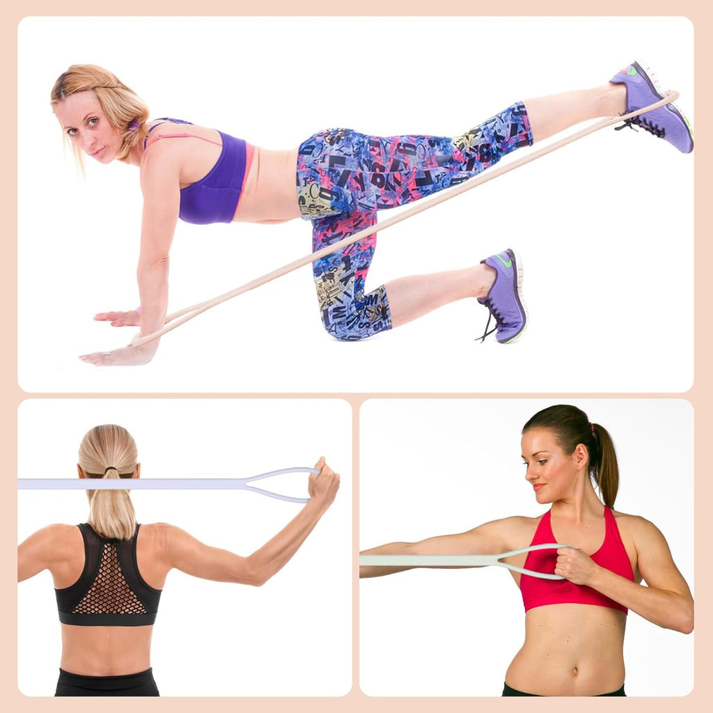 Skiennix Figure 8 Resistance Band - Upgraded Physical Therapy Tool | 3 Resistance Levels for All Ages