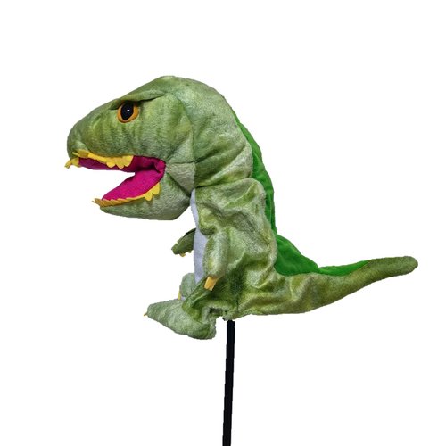 Golf Club Head Cover Funny Cartoon Golf Animal Wood Pole Set Suitable for 460 cc (Green Dinosaur)