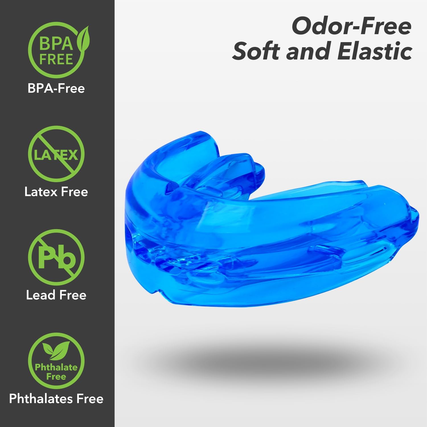Skiennix Mouth Guard - Soft Sports Mouthguard for Braces | No Boiling Required, Ideal for Football & Martial Arts