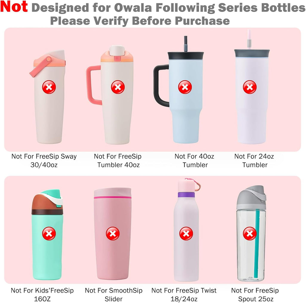 Owala Silicone Boot Base Sleeve - 2Pcs Protective Bottom Bumper for Water Bottle | BPA Free