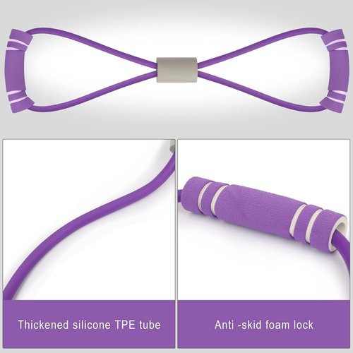 FYY Figure 8 Resistance Bands - Versatile Yoga & Fitness Stretch Bands for Home Workouts | Physical Therapy
