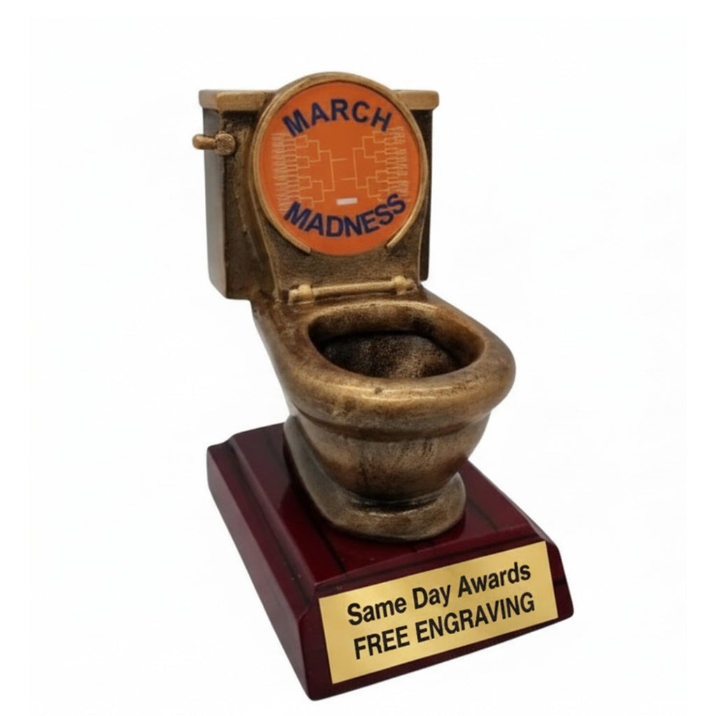 Same Day Awards March Basketball Madness Toilet Bowl Trophy