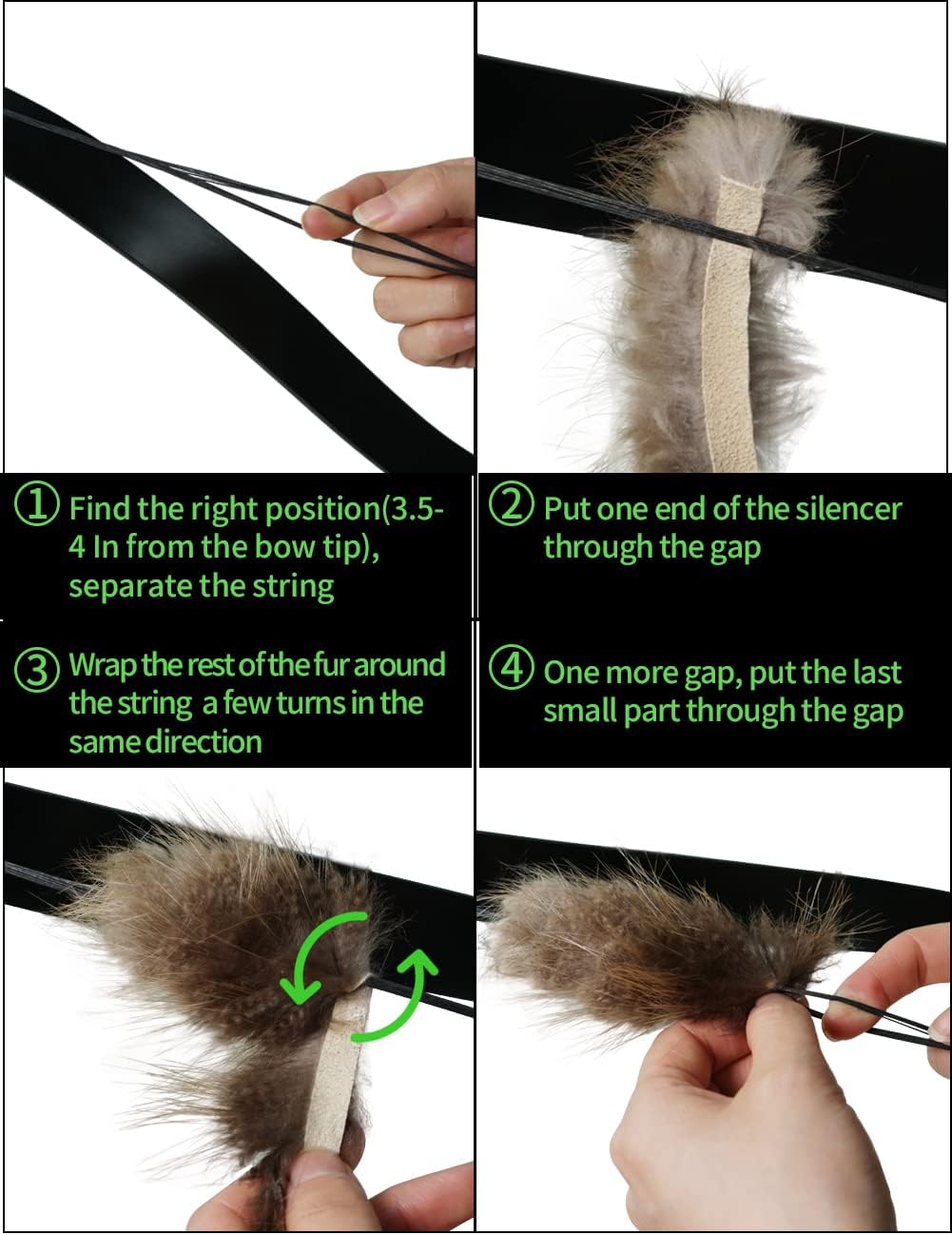 Three Archers Beaver Balls Bow String Silencers - Lightweight Recurve Bow Dampeners for Noise Reduction | 2 Pack