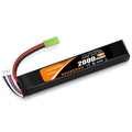 Crazepony 11.1V Airsoft Battery, 3S Rechargeable LiPo Battery 2000mAh 30C with Mini Tamiya Connector JST XH Connector for Model Airsoft Rifle
