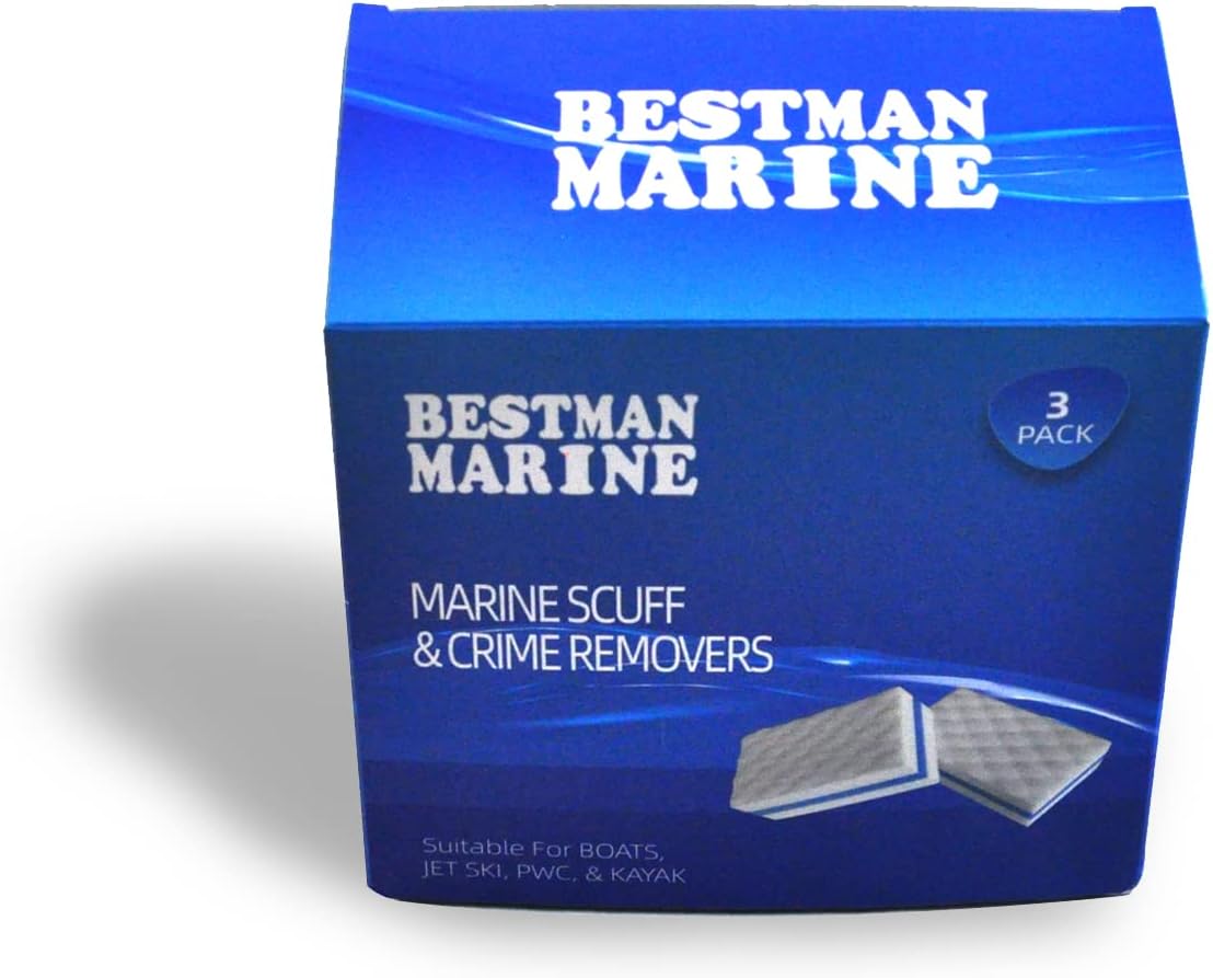 Skiennix Marine Scraper Eraser - Durable 3-Pack Deck & Hull Cleaner for Boats