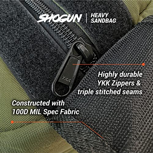 Shogun 100 LB Heavy Duty Adjustable Workout Sandbag - Green for Cross Training & Strongman Exercises