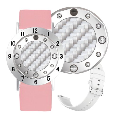 E TRUEE Golf Ball Marker with Carbon Fiber Ball Marker Bracelet, Golf Accessories, Golf Gifts, Golf Counter for Men Women
