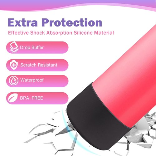 LUCKINEE Silicone Boot Sleeve for Owala Water Bottle | 2-Pack Protective Base Bumper, BPA-Free, Anti-Slip