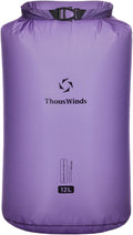 Thous Winds Waterproof Dry Bag - 12L Lightweight Roll Top Storage Sack for Travel & Outdoor Adventures