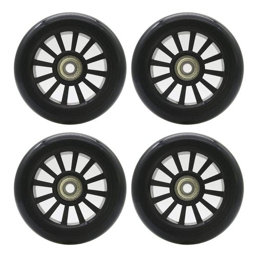 2Pcs 100mm Scooter Wheels with Plastic Core and ABEC-7 Bearing 100mm Kick Scooter Wheels Replacement Wheel for Razor/Lucky Envy/Vokul Scooters
