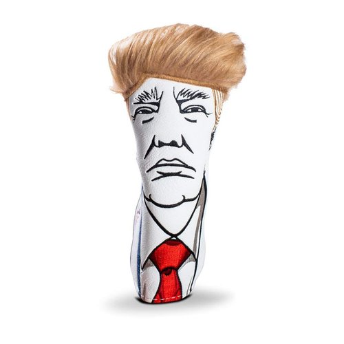 Pins & Aces Keep America Great Premium Golf Club Headcover - Quality Leather, Hand-Made Funny Head Cover - Style and Customize Your Golf Bag - Tour Inspired, Donald Trump Golf Design (Blade)