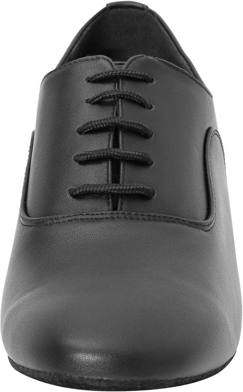 Linodes Men's Latin Dance Shoes - 1 Inch Leather Sole for Ballroom, Salsa, Tango & Waltz