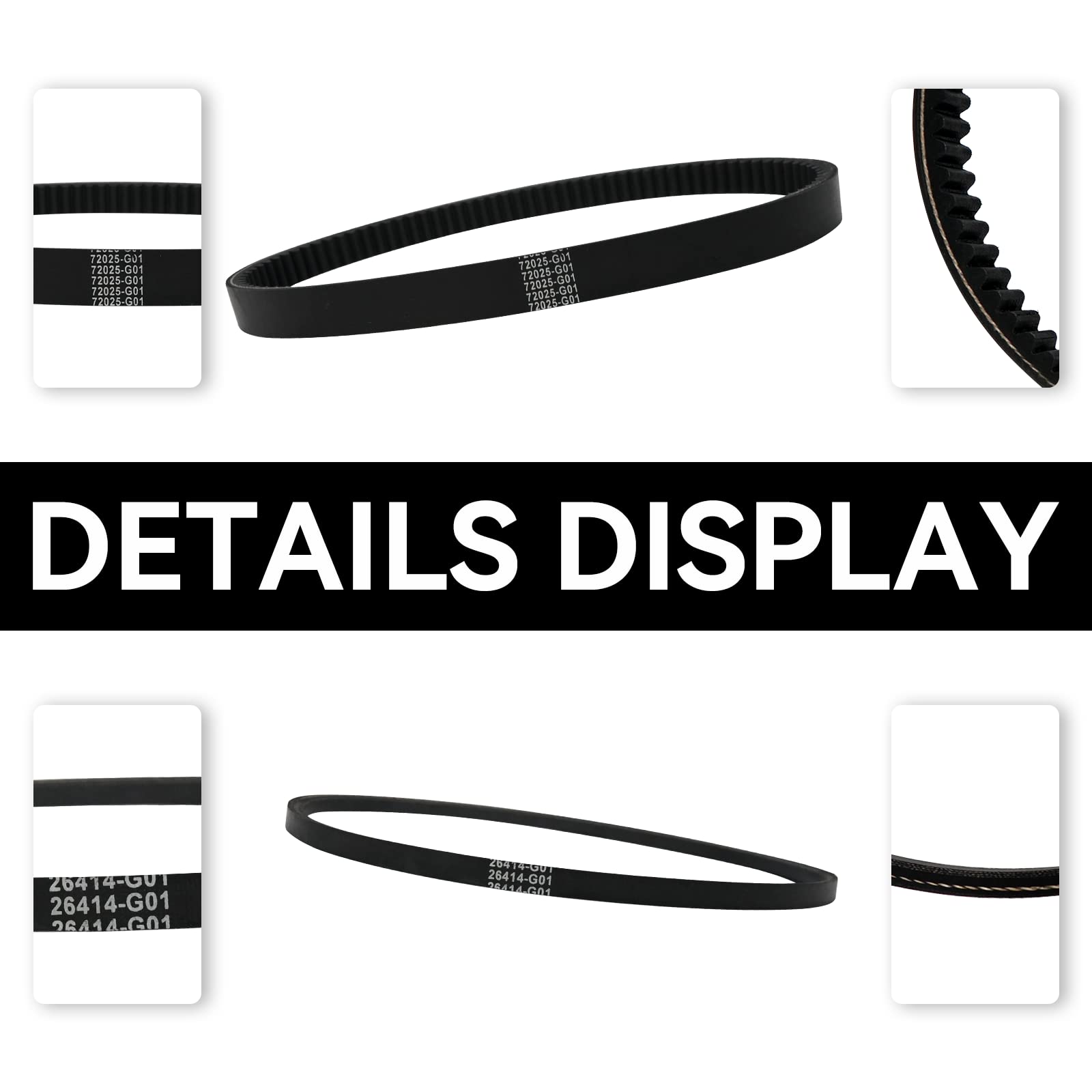 XUANYUDG0769 EZGO TXT Gas Drive Belt Starter Generator Belts for Golf Cart EZGO 4 Cycle Gas TXT Cushman Express Marathon Medalist ST Vehicles Terrain 1994-2013, Replacement OEM # 72054G01, 26414G01