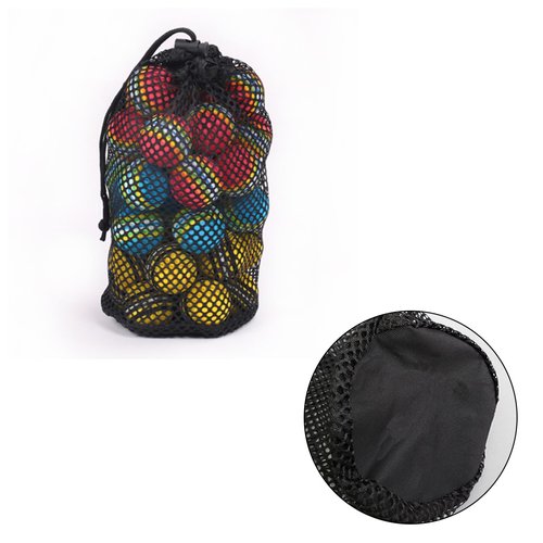 3Pcs Nylon Golf Ball Bag Drawstring Mesh Pouch Golf Ball, can Storage for 48-56 Golf Balls Bag Golf Accessory Outdoor Sports Supplies Set