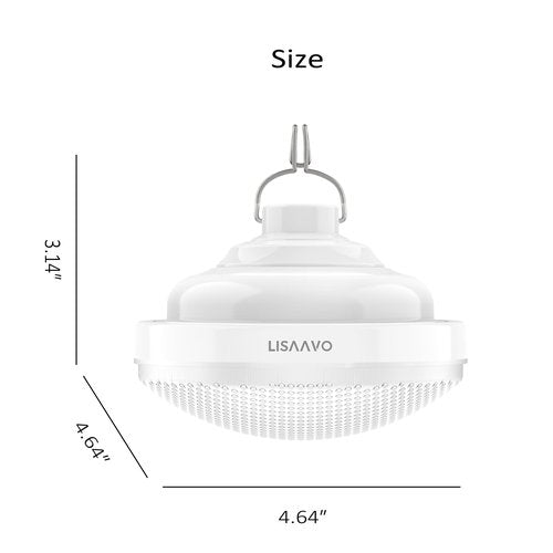 2PCS Tent Light Rechargeable 2400mAh LED Camping Light,IPX5 Waterproof for Camping,Outdoor,Power Outage