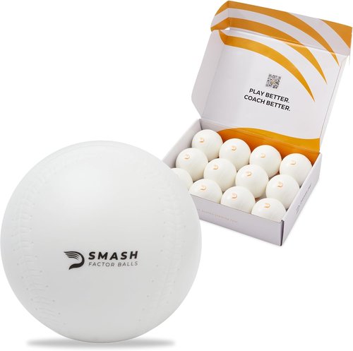 Driveline Baseball Smash Factor Foam Balls - High Density Hitting Practice | 4 oz, 12 Pack