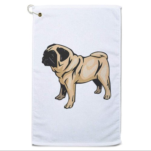 Style In Print Golf Towel Pug Cotton Bag Accessories White Design Only