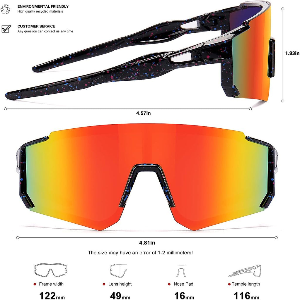 Skiennix Kids Sunglasses - UV Protection Youth Baseball & Softball Glasses for Boys & Girls