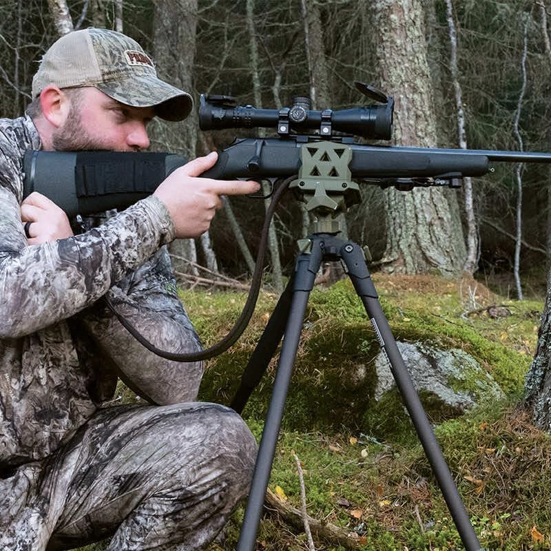 Primos Hunting Edge Aluminum Tripod Shooting Stick - Lightweight, Adjustable Support with 360° Panning