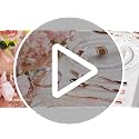 Ciaell 350 Piece Rose Gold Plastic Plates Party Set for Weddings & Events