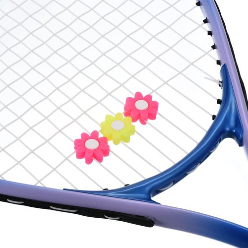 PATIKIL Tennis Vibration Dampener in Purple Gift Case, 6 Pack Shock Absorber for Your Tennis Racket & Strings, Blue, White, Orange, Yellow, Pink