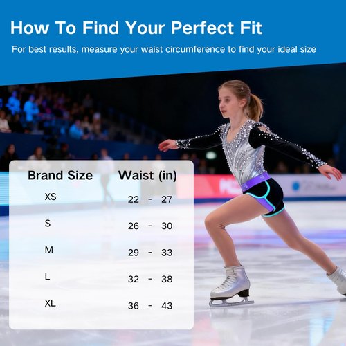 Women Girl Bumsaver Padded Shorts for Skateboarding, Roller Skating, Roller Derby, Inline Skating, Snowboarding and Skiing (Large) Black/Purple